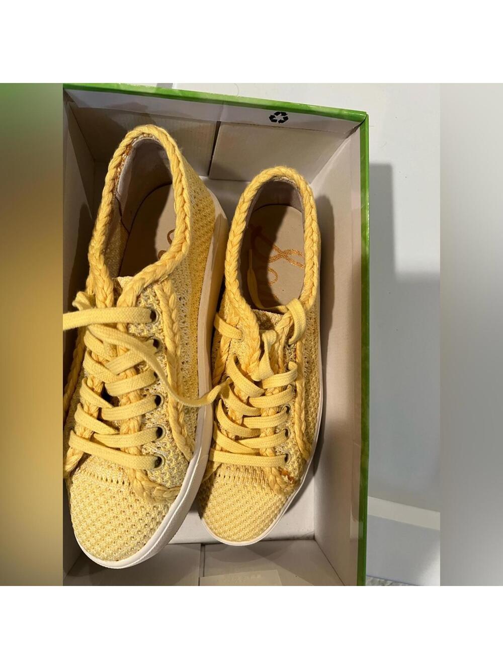 SOLD - Sam Edelman Helena Honeydew Yellow Women's Sneakers Sz 6.5